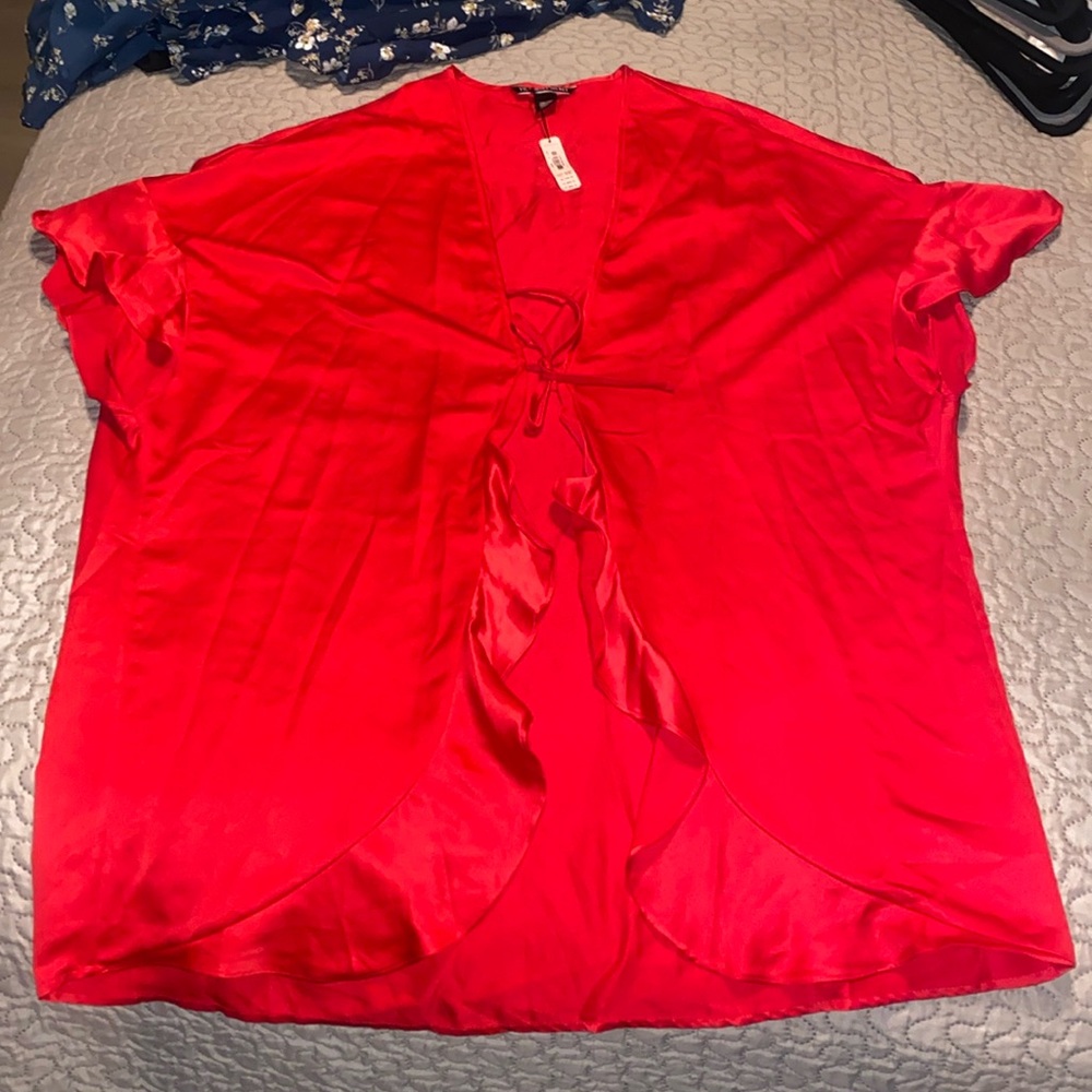 victoria secret red robe